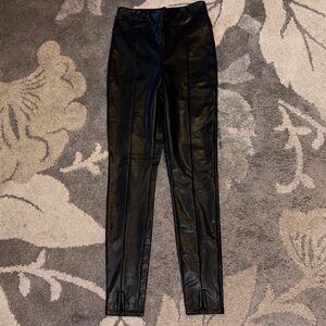 Express Black Faux Leather Leggings